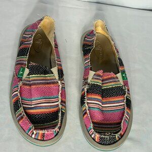 Sanuk Multicolor Womens Shoes Size 9